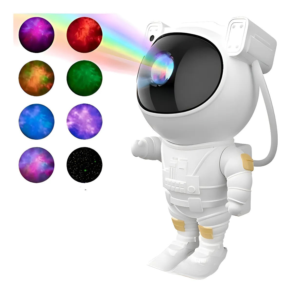 Proyector Astronauta Galaxia LED - Luz Nocturna 360°
